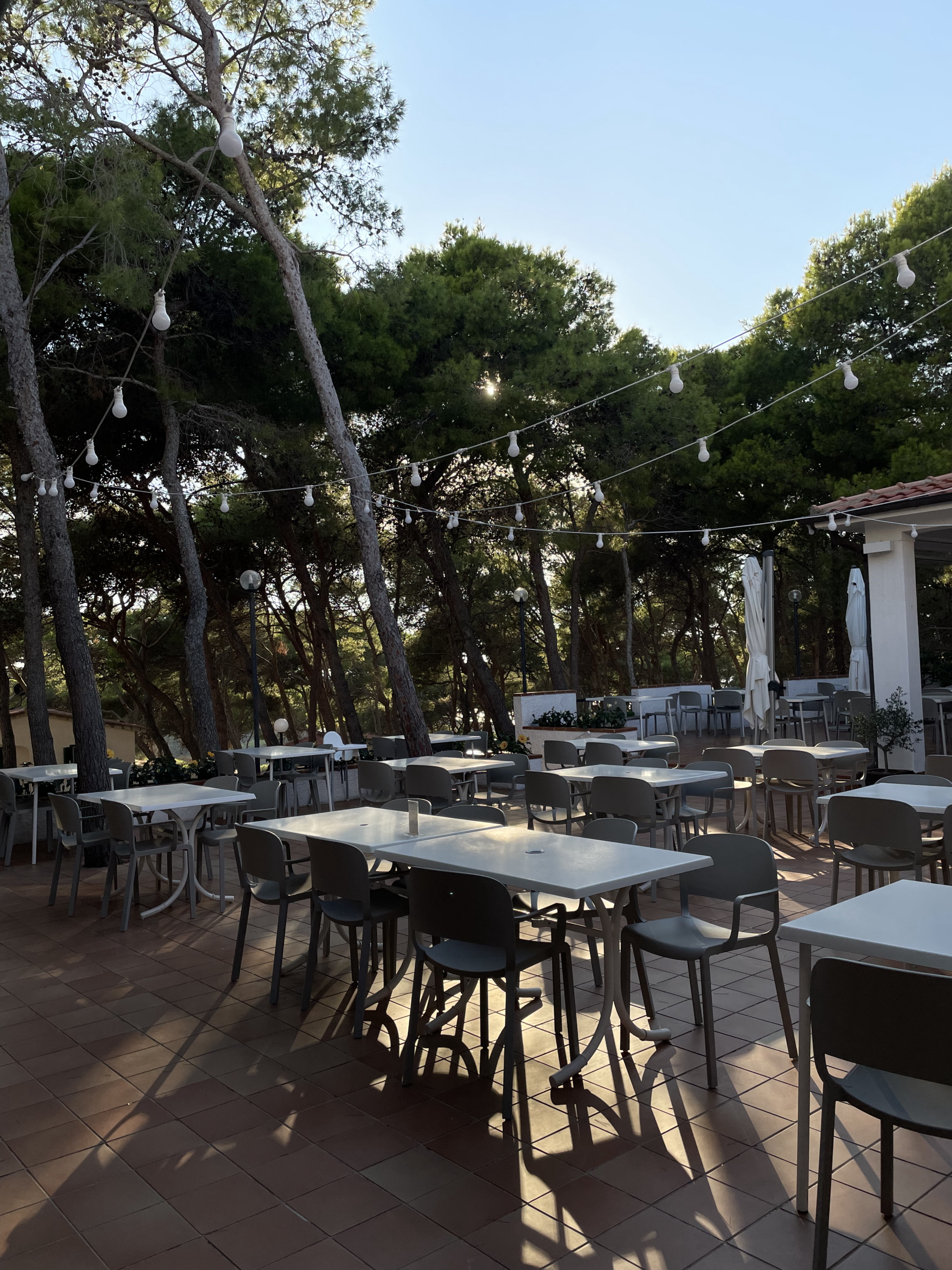 sala da pranzo all'aperto